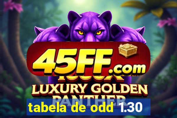 tabela de odd 1.30